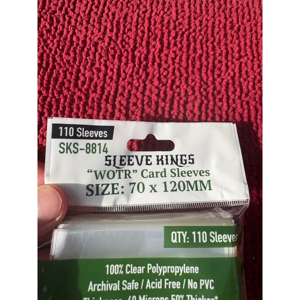 Sleeve Kings WOTR‎ Card Sleeves 70 x 120 mm 110 Count Board Game
